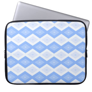 Hellblauer Diamantmuster Laptopschutzhülle