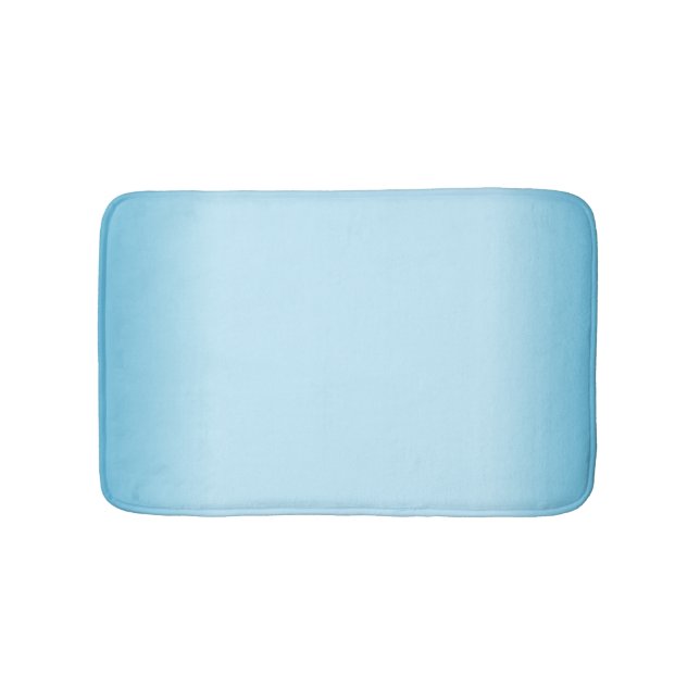 Hellblauer Farbverlauf Badematte (Vorderseite)