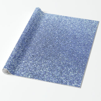 Hellblauer Glitter Geschenkpapier