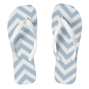 Hellblauer Grunge-strukturiertes Zickzack Flip Flops