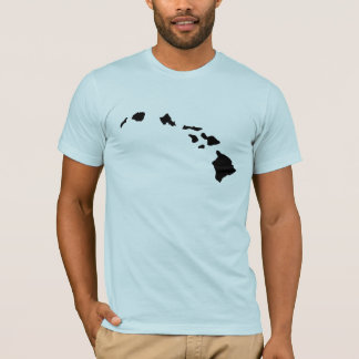 Hellblauer hawaiische Insel-T - Shirt