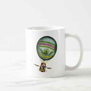 Hellblauer Heißluft-Ballon Kaffeetasse
