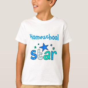 Hellblauer Homeschool-Stern T-Shirt