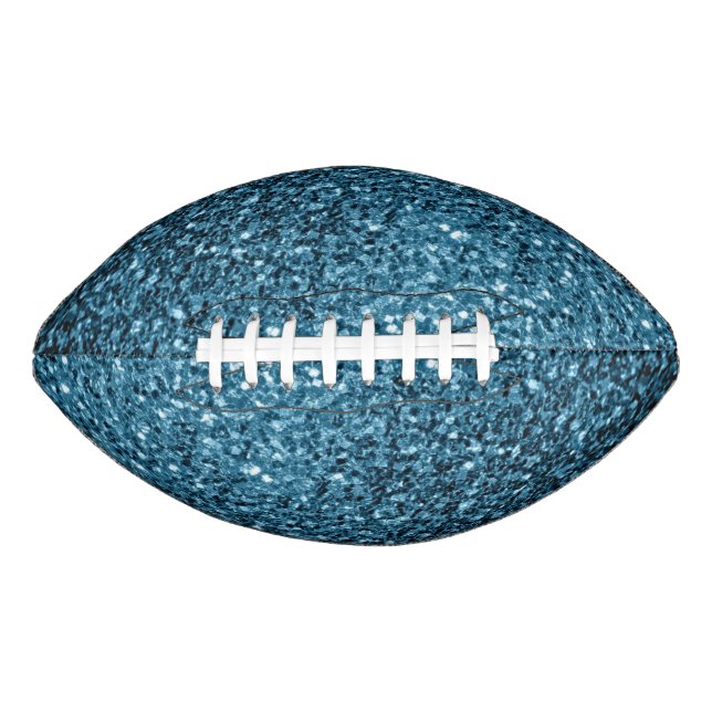 Hellblauer Imitat Glitzer Glitzern Football (Vorderseite)