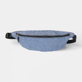 Hellblauer Jeans-Look Druck Cut Sew Bag Bauchtasche