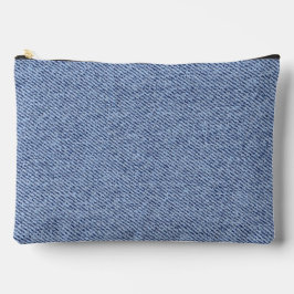 Hellblauer Jeans-Look Druck Cut Sew Bag Zubehörtasche