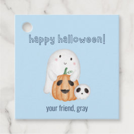 Hellblauer Jungs glücklich Geschenkanhänger