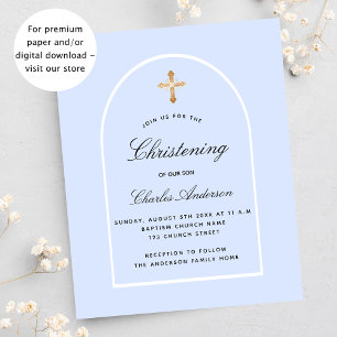 Hellblauer Knabenbogen