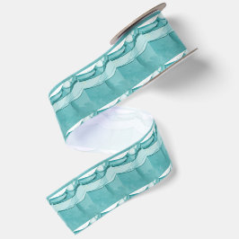 Hellblauer Marmor Elegantes Modernes Muster Satinband