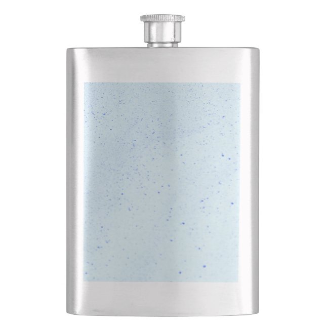 Hellblauer Sand Flachmann (Vorderseite)