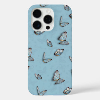 Hellblauer Schmetterling iPhone-Hülle - Ästhetisch iPhone 16 Pro Hülle