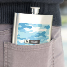 Hellblauer Tarnmuster Militär