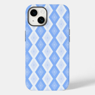 Hellblaues Diamantmuster Case-Mate iPhone 14 Hülle