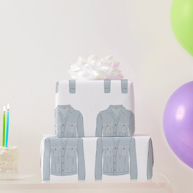 Hellblaues Hemd Geschenkpapier (Von Creator hochgeladen)