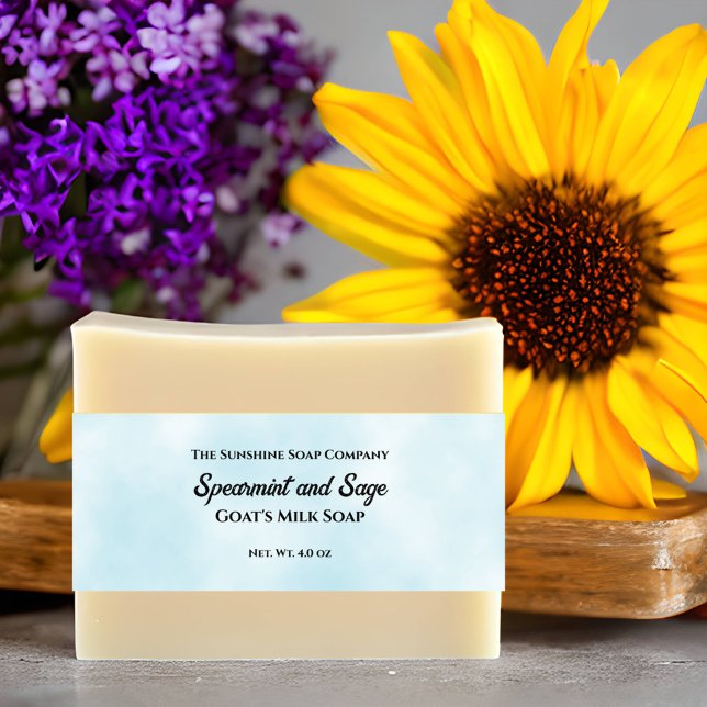 Hellblaues Pergament Papier Stil Seife Bauch Band (Von Creator hochgeladen)