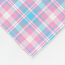 Hellblaues, rosa und weißes kariertes