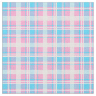 Hellblaues, rosa und weißes kariertes stoff