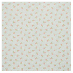 hellblaues weißes rosa Blumen des Shabby Stoff