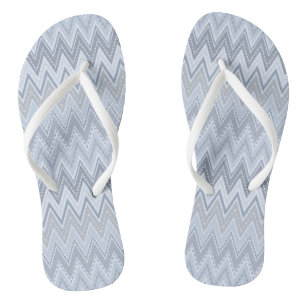 Hellblaues Zzigzack Flip Flops