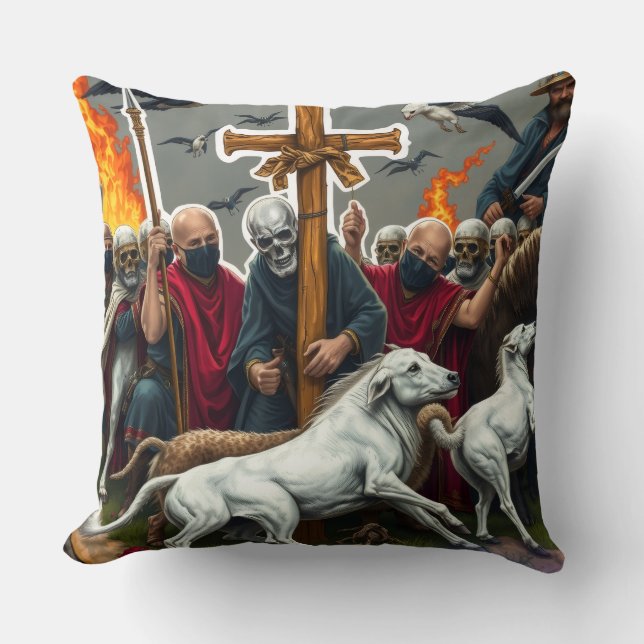 Hellbound Howl Halloween-Kissen Kissen (Vorderseite)