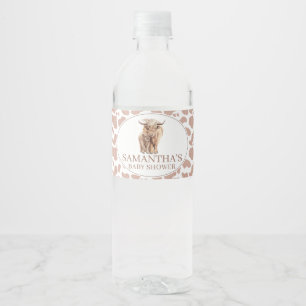 Hellbraune Kuh Print Cow Calf Baby Dusche