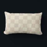 Hellbraune und braune Schachtel Lendenkissen<br><div class="desc">Hellbraune und braune Schachtel</div>