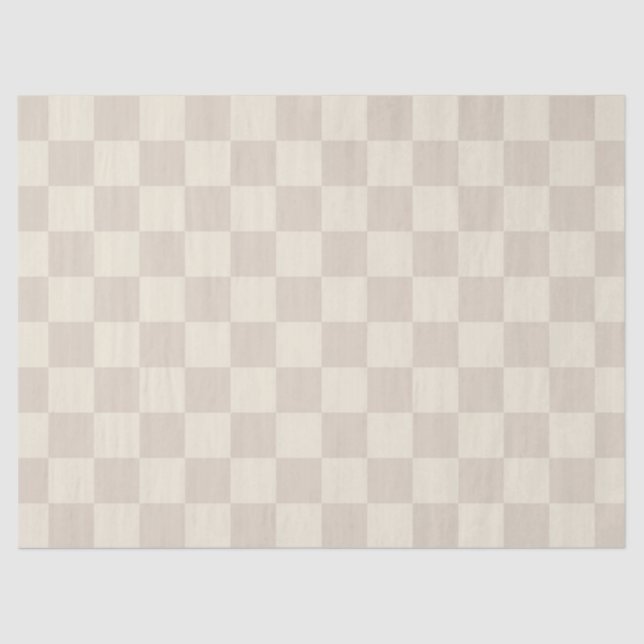 Hellbraune und braune Schachtel Seidenpapier (Vorderseite)