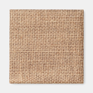 Hellbrauner Leinwand-Sack-Hintergrund Magnet