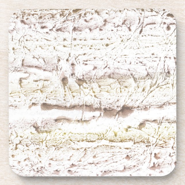 Hellbrauner Marmor Getränkeuntersetzer (Vorderseite)