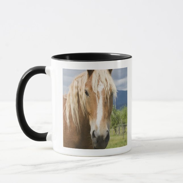 Hellbraunes Pferd Tasse (Links)