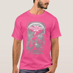 Helldivers 2 Graustufen Sony PlayStation Videospie T-Shirt