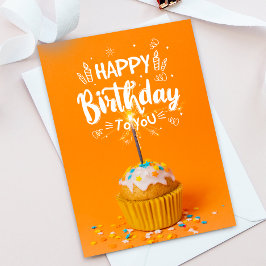 Helle С upcake Happy Birthday Grußkarte Dankeskarte