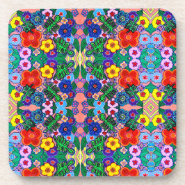 Helle Abstrakte Blume Art Getränkeuntersetzer