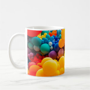 Helle abstrakte Hintergrund von einem Durcheinande Kaffeetasse