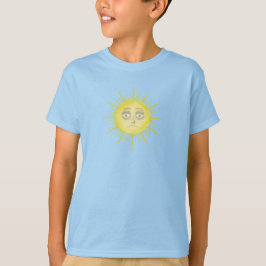 Helle abstrakte Sonnenkunst T-Shirt