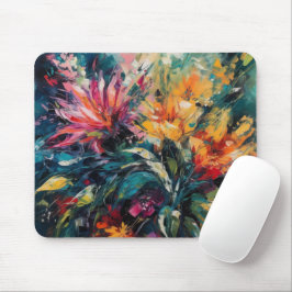 HELLE ABSTRAKTE WATERCOLOR BLUMEN MOUSEPAD