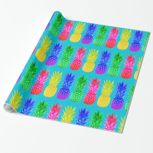 Helle Ananas Geschenkpapier