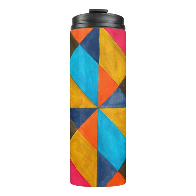 Helle Aquarellabstraktion. Schöne Abdeckung, ba Thermosbecher (Vorderseite)
