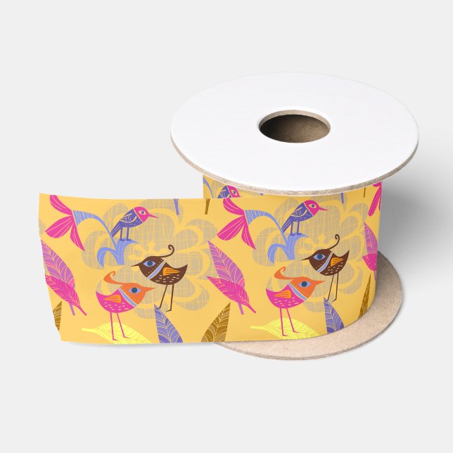 Helle Birds Ribbon Satinband (Spule)