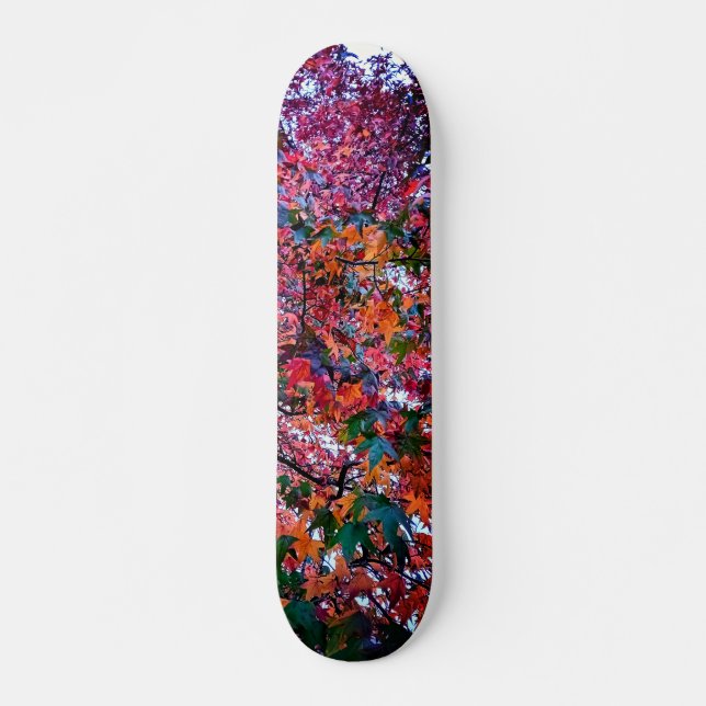 Helle Blätter Skateboard (Vorne)