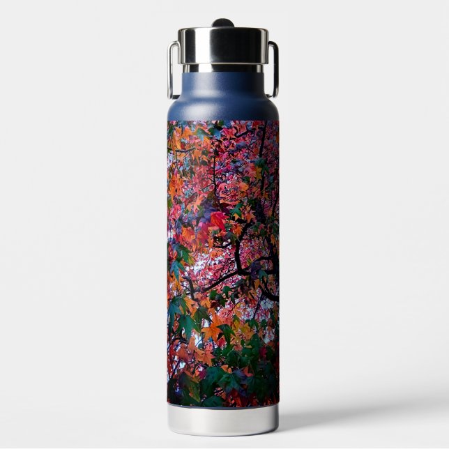 Helle Blätter Trinkflasche (Vorderseite)