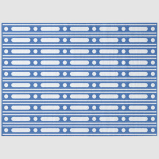 Helle blaue Knochenintarsien-Rand-Dots-Decoupage-P Seidenpapier