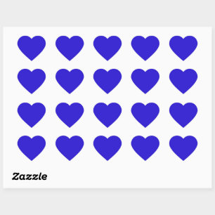 Helle blaue Solid-Farbe Herz-Aufkleber
