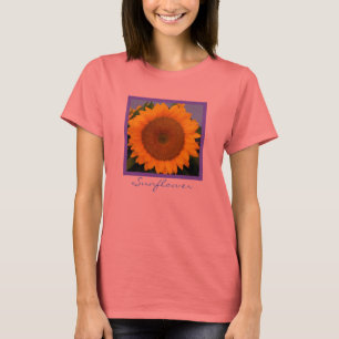 Helle blaue Sonnenblume T-Shirt
