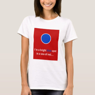 Helle blaue Stelle - Demokrat T-Shirt