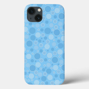 helle blaue Töne mit Tupfen im Retro-Stil der Sech Case-Mate iPhone Hülle