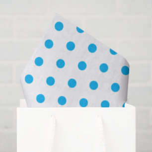Helle Blue Polka Dots Preppy Multi-Anwendung Seidenpapier