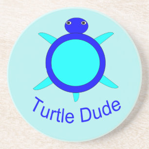 Helle Blue Turtle Typ Untersetzer
