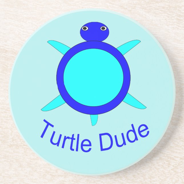 Helle Blue Turtle Typ Untersetzer (Vorne)