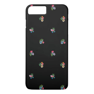 Helle Blume, Blätter und Paisleys Black title_seo2